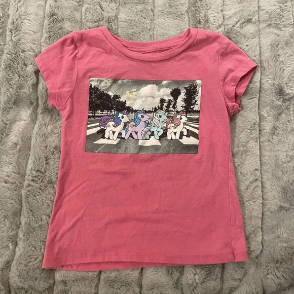 Pink My Little Pony Abbey Road Tee, Size XS 4/5 - Picture 1 of 5
